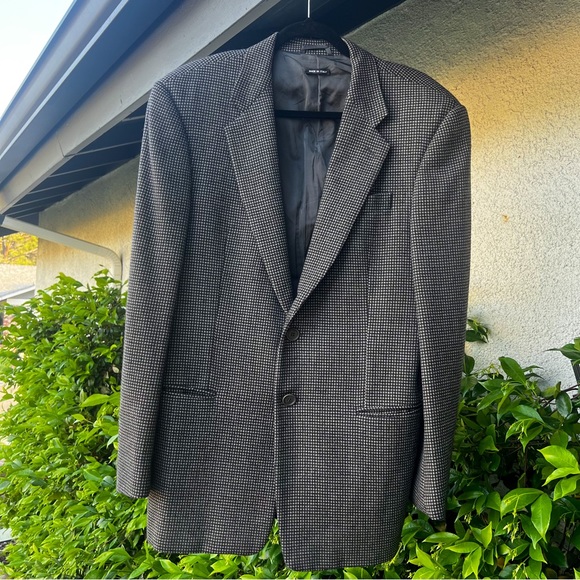 Giorgio Armani Other - Giorgio Armani Blazer Borga 21 Wool Sport Jacket Gray and Black Men’s Size 40 R
